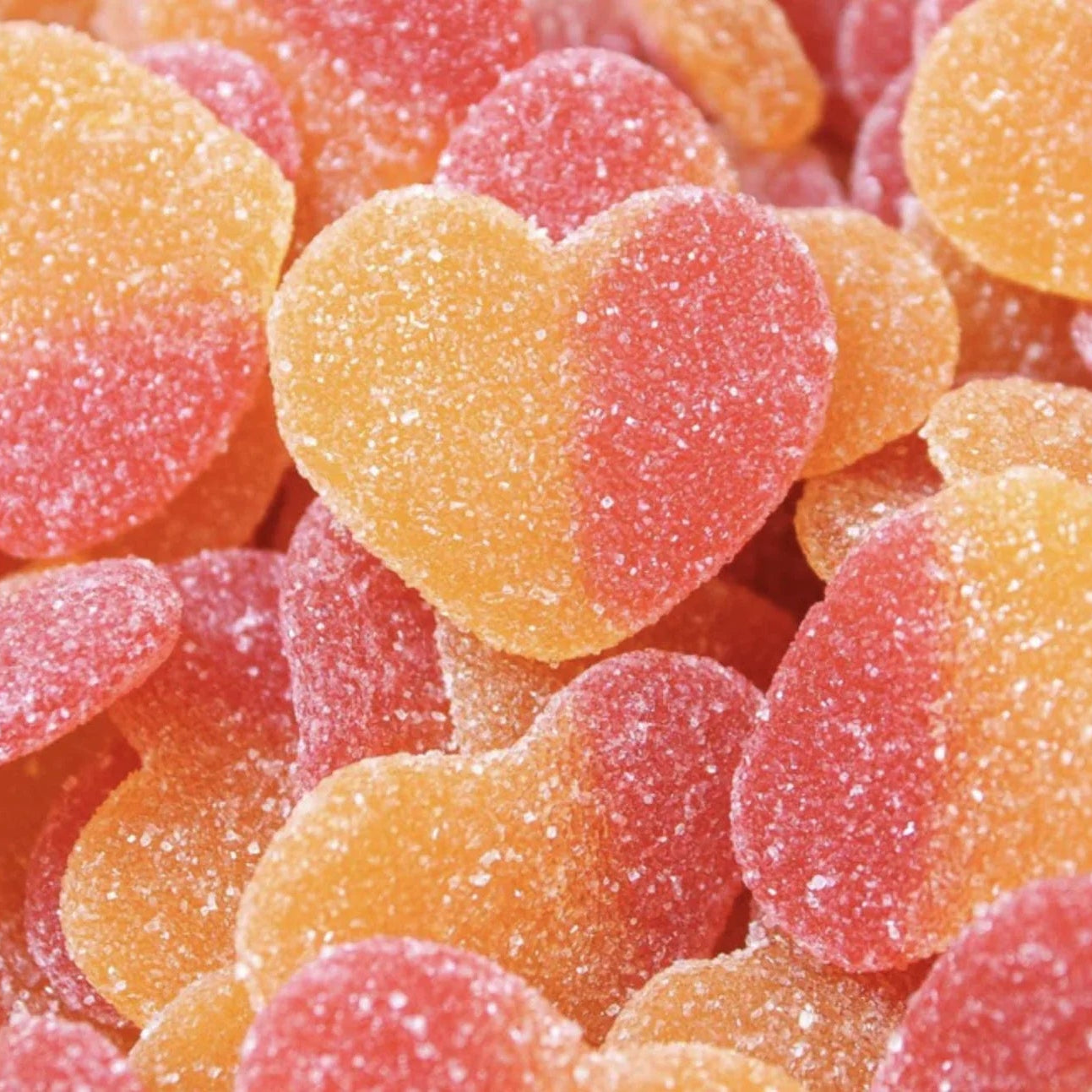 Gummy Peach Hearts